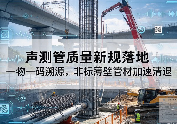 扶沟声测管质量新规落地，一物一码溯源，非标薄壁管材加速清退